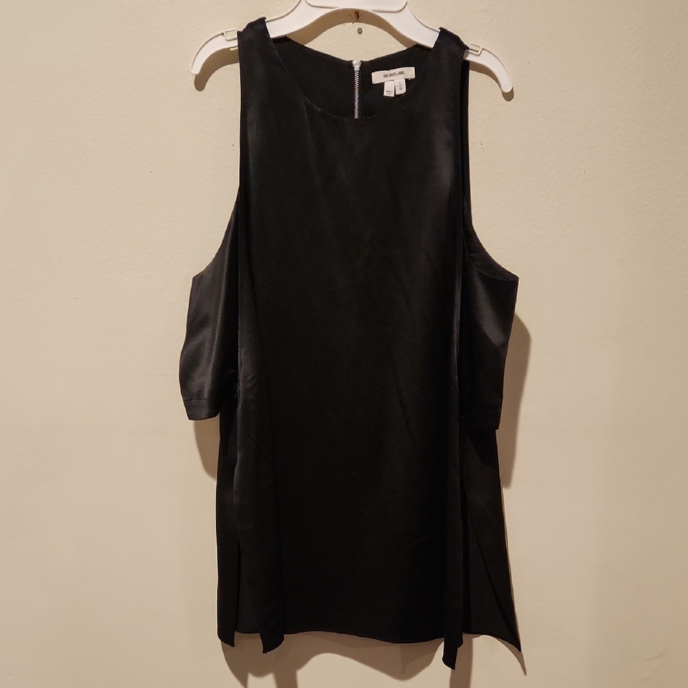 ❤️ NWOT! HELMUT LANG SILK / SATIN LAYERED SLEEVELESS TOP, LARGE - Picture 5 of 14
